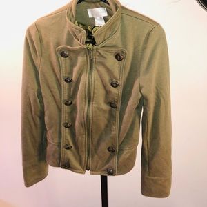 USED olive green jacket